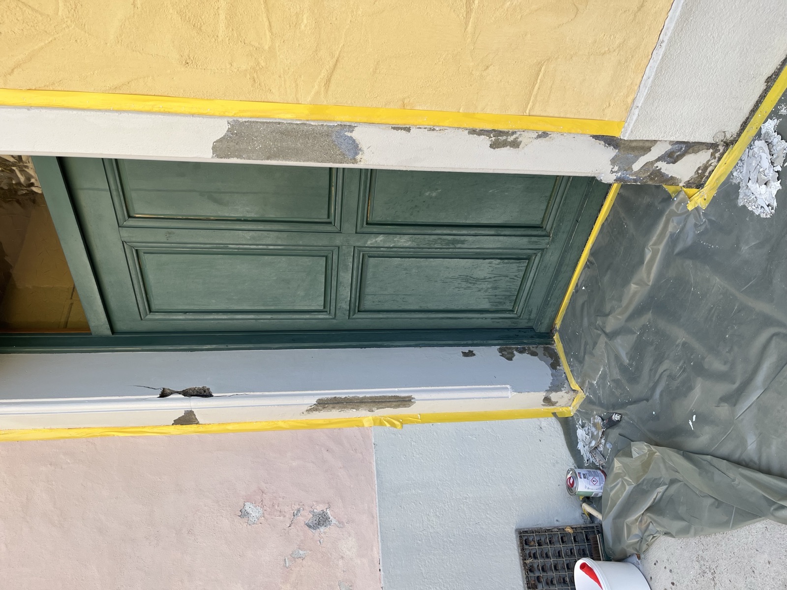 Mur avant peinture — surface à préparer par MI Rénovation à Lausanne