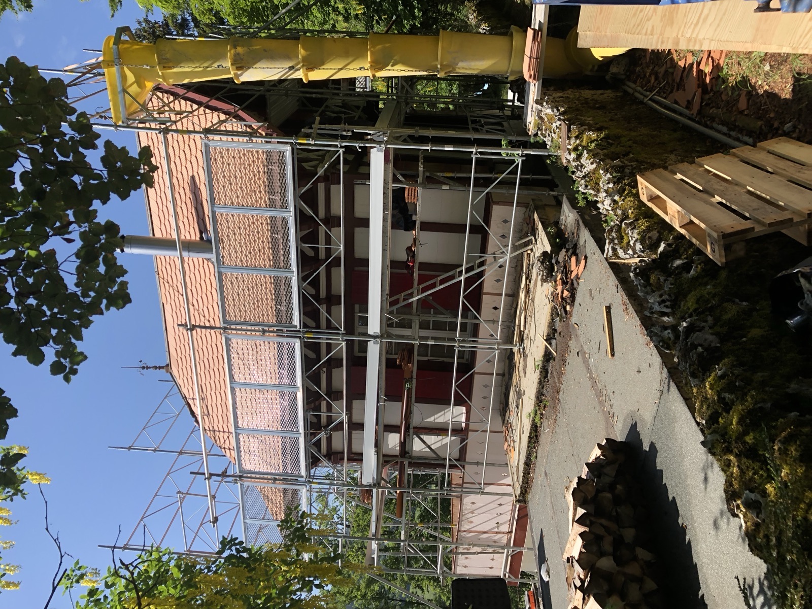 Plafond peint — finition lissée par MI Rénovation à Lausanne